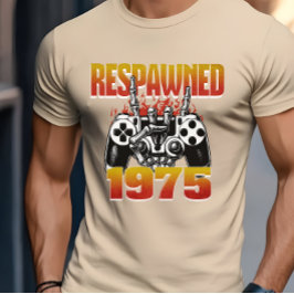 ヴィンテージカスタムゲーマーは1975年50歳の誕生日を再演 Tシャツ