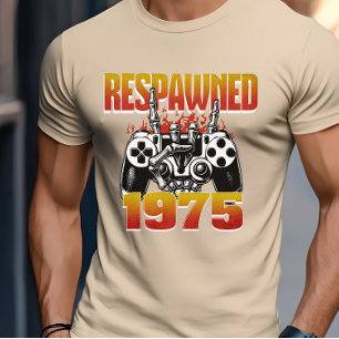ヴィンテージカスタムゲーマーは1975年50歳の誕生日を再演 Tシャツ