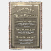 ヴィンテージカスタムゴールデンサイン退職 スローブランケット (正面縦)