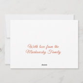 ヴィンテージカスタムサンタクロースと子供のクリスマス シーズンカード (裏面)