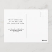 ヴィンテージカスタムサンタクロースディアクリスマス ポストカード (裏面)