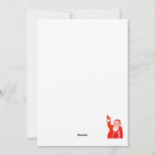 ヴィンテージカスタムサンタグルーヴィホリデーアート シーズンカード (裏面)