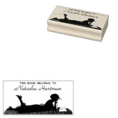 ヴィンテージカスタムシグネチャ及び文字蔵書票ゴム ラバースタンプ (押印)