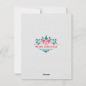 ヴィンテージカスタムスタイルクリスマスカード招待状 シーズンカード (裏面)