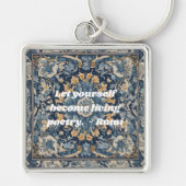 ヴィンテージカスタムタイルnowruzイランの新年ギフト キーホルダー (正面)