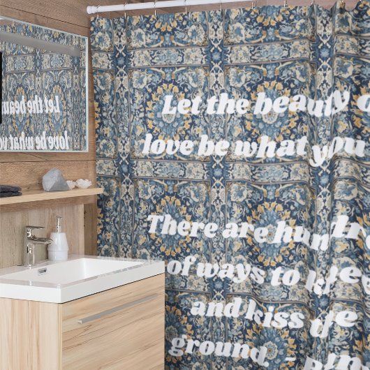 ヴィンテージカスタムタイルnowruzイランの新年ギフト シャワーカーテン