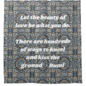 ヴィンテージカスタムタイルnowruzイランの新年ギフト シャワーカーテン (正面)