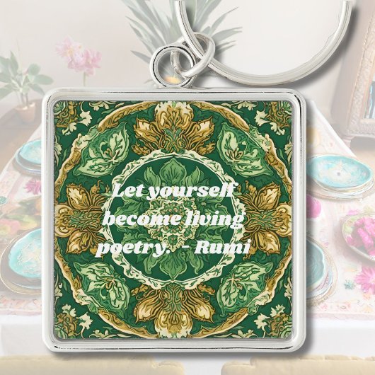 ヴィンテージカスタムタイルNowruzペルシャ新年ギフト キーホルダー