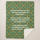 ヴィンテージカスタムタイルNowruzペルシャ新年ギフト シェルパブランケット (正面)