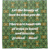 ヴィンテージカスタムタイルNowruzペルシャ新年ギフト シャワーカーテン (正面)