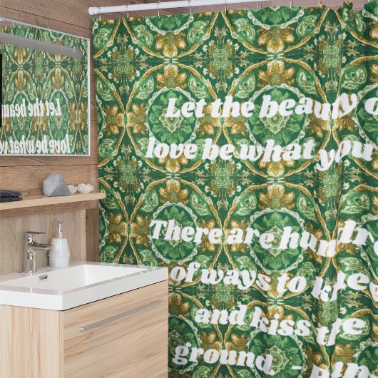 ヴィンテージカスタムタイルNowruzペルシャ新年ギフト シャワーカーテン