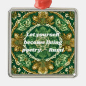 ヴィンテージカスタムタイルNowruzペルシャ新年ギフト メタルオーナメント (正面)