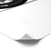 ヴィンテージカスタムチョッパー自動二輪車 ポスター (角)