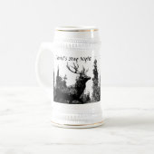 ヴィンテージカスタムデザインタグ、バチュラーパーティ ビールジョッキ (正面左)