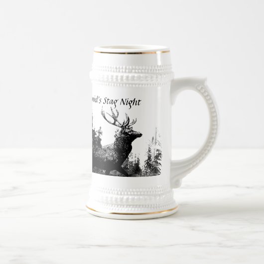 ヴィンテージカスタムデザインタグ、バチュラーパーティ ビールジョッキ (右)