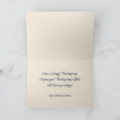 ヴィンテージカスタムハッピーサンクスギビング シーズンカード (内部)