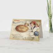 ヴィンテージカスタムハッピーサンクスギビング シーズンカード (正面)