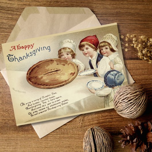 ヴィンテージカスタムハッピーサンクスギビング シーズンカード