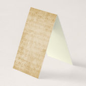 ヴィンテージカスタムバードテントDIYイヤリングディスプレイカード 名刺 (裏面)