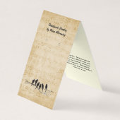 ヴィンテージカスタムバードテントDIYイヤリングディスプレイカード 名刺 (正面)