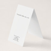 ヴィンテージカスタムパリスタイル折り畳みイヤリングカード 名刺 (裏面)