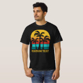 ヴィンテージカスタムパームツリーズ Tシャツ (正面フル)