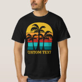 ヴィンテージカスタムパームツリーズ Tシャツ (正面)
