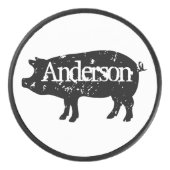 ヴィンテージカスタムピグロゴ付きホッケーパック アイスホッケーパック (正面)