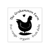 ヴィンテージカスタムファミリーファームチキンクープ名 ラバースタンプ (インプリント)