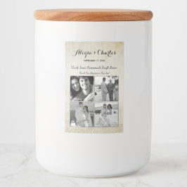 ヴィンテージカスタムフォトコラージュ結婚ズ フードラベル