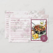 ヴィンテージカスタムフォトモノグラムピンクレシピ (正面/裏面)