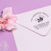 ヴィンテージカスタムフラワーズファミリー名差出人住所 セルフインキングスタンプ