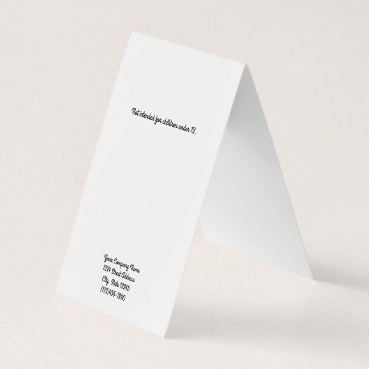 ヴィンテージカスタムフレームのイヤリングジュエリー表示カード 名刺 (裏面)