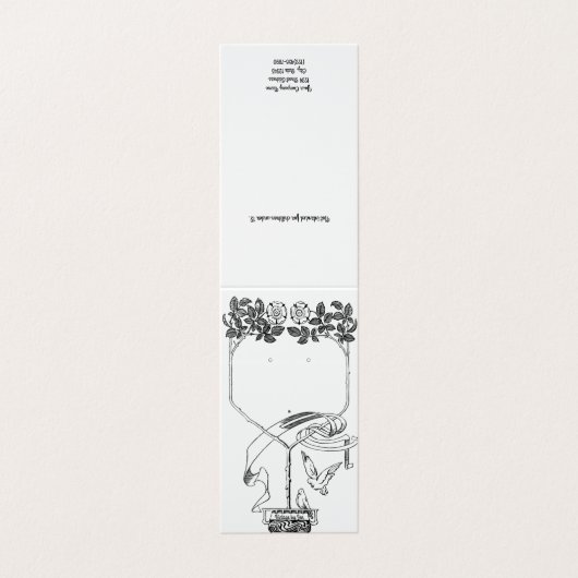 ヴィンテージカスタムフレームのイヤリングジュエリー表示カード 名刺 (外部フラット)