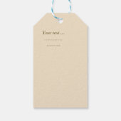 ヴィンテージカスタムフローラシックありがとうエレガント ギフトタグ (裏面)