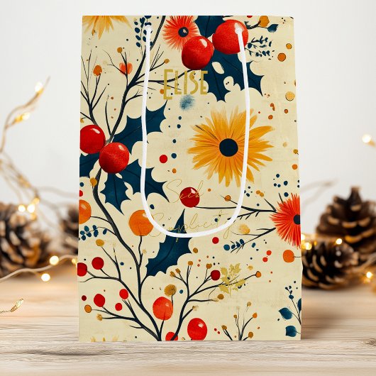 ヴィンテージカスタムフローラベリー抱き枕 ワインギフトバッグ