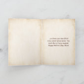 ヴィンテージカスタムフローラ家族の思い出マザーズデイ カード (内部)