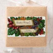 ヴィンテージカスタムフローラ缶詰瓶、クラフトラベル ラベル (インサイチュ)