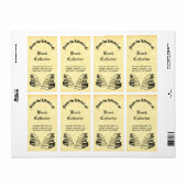 ヴィンテージカスタムブックラベルのライブラリからの ラベル (フルシート)