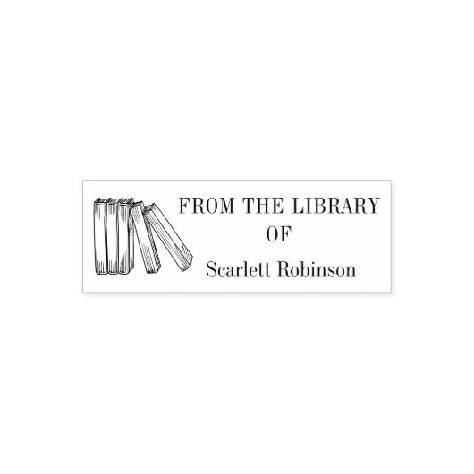 ヴィンテージカスタムブック(図書室) セルフインキングスタンプ (デザイン)