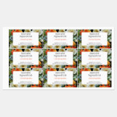 ヴィンテージカスタムホワイトポピー青コーンフラワーラベル ラベル (シート)