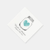 ヴィンテージカスタムモノグラムのメイ結婚ン・ジャーのナプキン スタンダードカクテルナプキン (角)