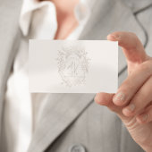 ヴィンテージカスタムモノグラムロゴニュートラルプロフェッショナル 名刺