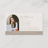 ヴィンテージカスタムモノグラムロゴニュートラルプロフェッショナル 名刺 (正面)