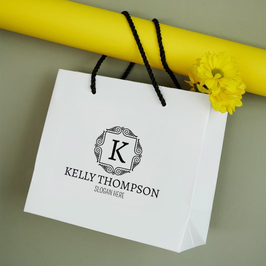 ヴィンテージカスタムモノグラム、スモールビジネス（大） ラバースタンプ