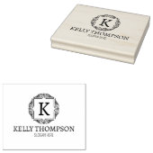 ヴィンテージカスタムモノグラム、スモールビジネス（大） ラバースタンプ (押印)