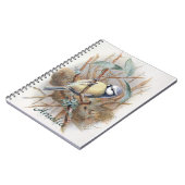 ヴィンテージカスタムユーラシアブルーバードノートブック ノートブック (左側)