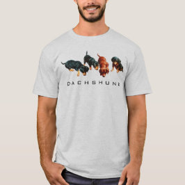 ヴィンテージカスタムレトロキュイおもしろいディシュンドパピーズ Tシャツ