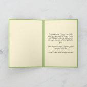 ヴィンテージカスタムレトロ「暖かくて居心地の良い」クリスマス シーズンカード (内部)