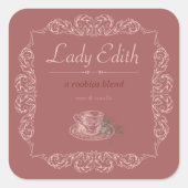 ヴィンテージカスタムロビオス紅茶ラベル スクエアシール (正面)